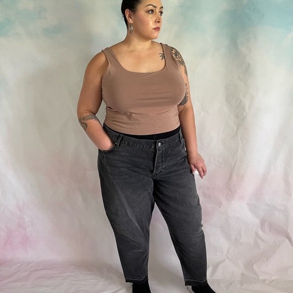 Old Navy High Rise Slouchy Taper Black Jean Women’s Size 22 - Picture 2 of 10